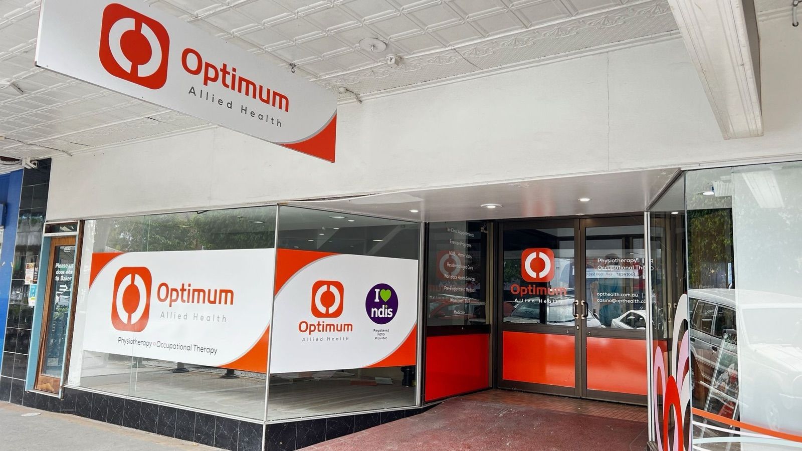 Optimum Allied Health clinic on Walker Street, Casino