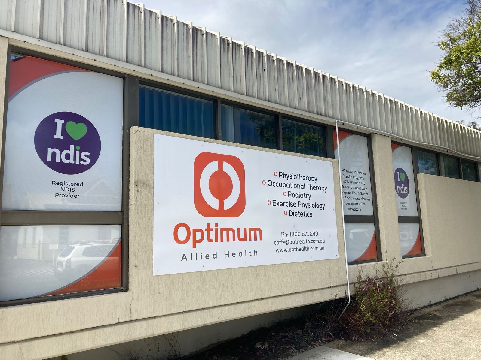 Optimum Allied Health clinic at 2/1 Duke Street, Coffs Harbour