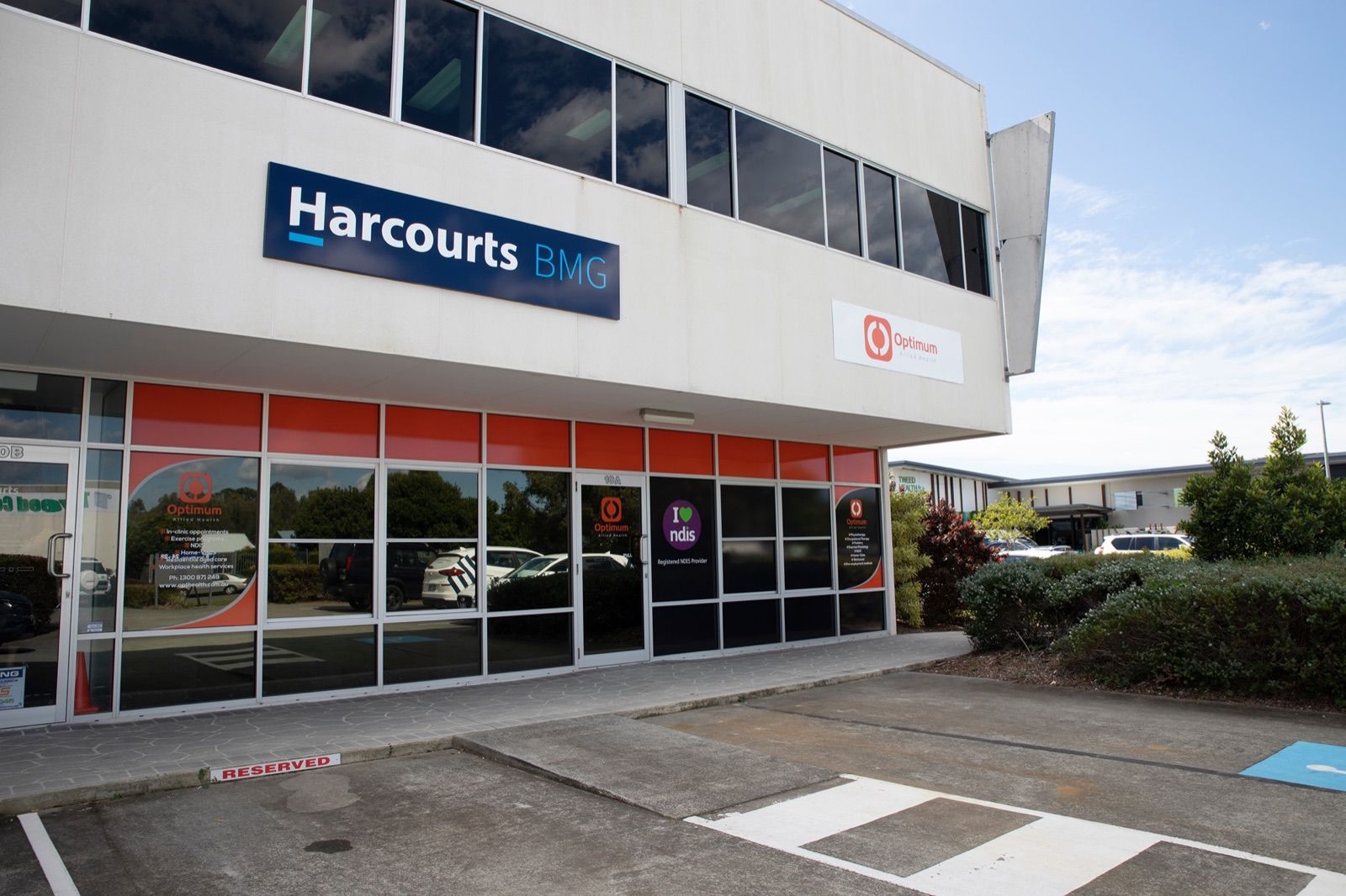 Optimum Allied Health clinic at Shop 10A, 28 Corporation Circuit, Tweed Heads South - the home base for our Gold Coast mobile team