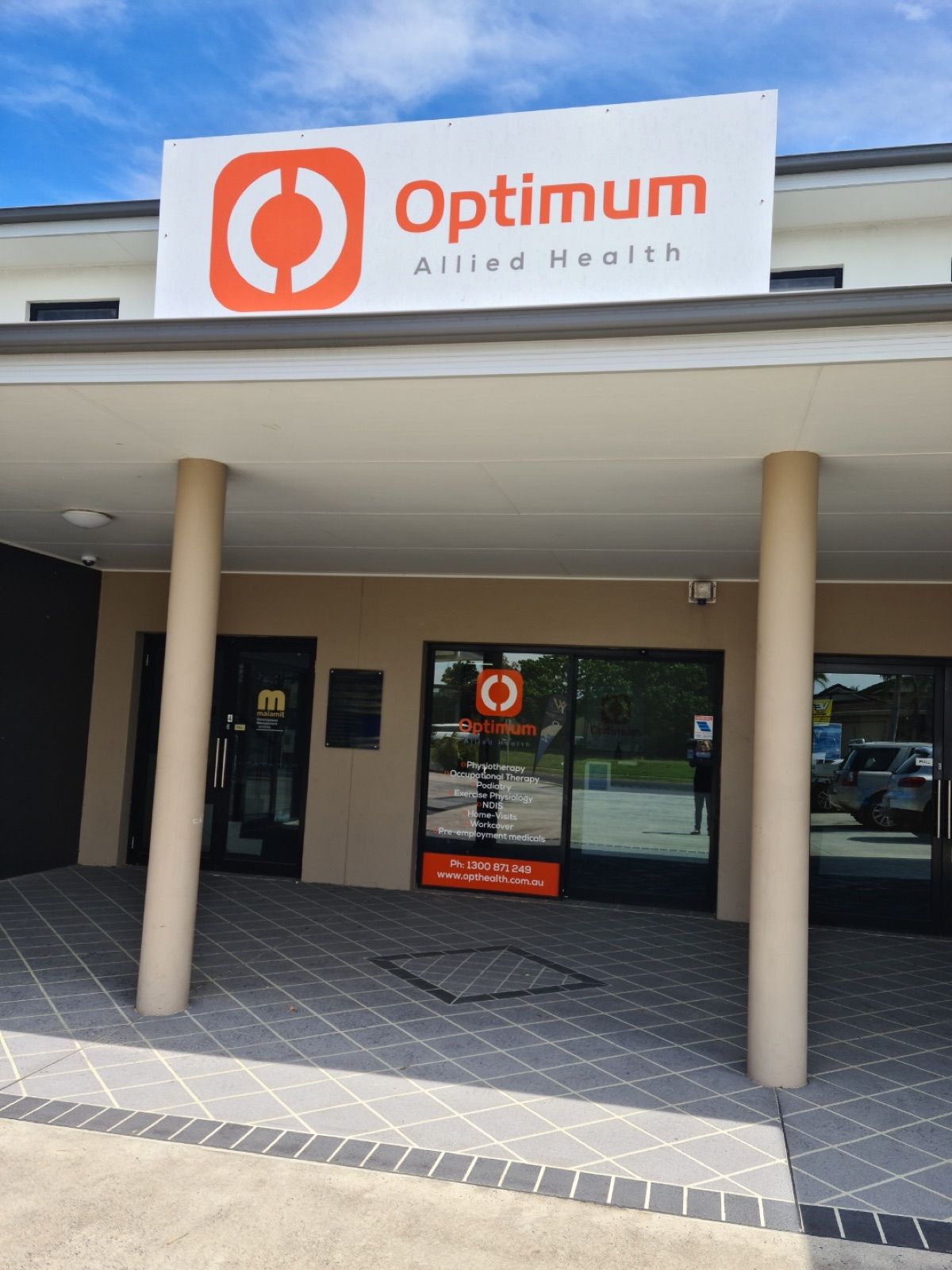 Optimum Allied Health clinic on Treelands Drive, Yamba