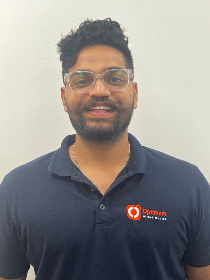 Aldin Roy, physiotherapist at Optimum Allied Health Tweed Heads